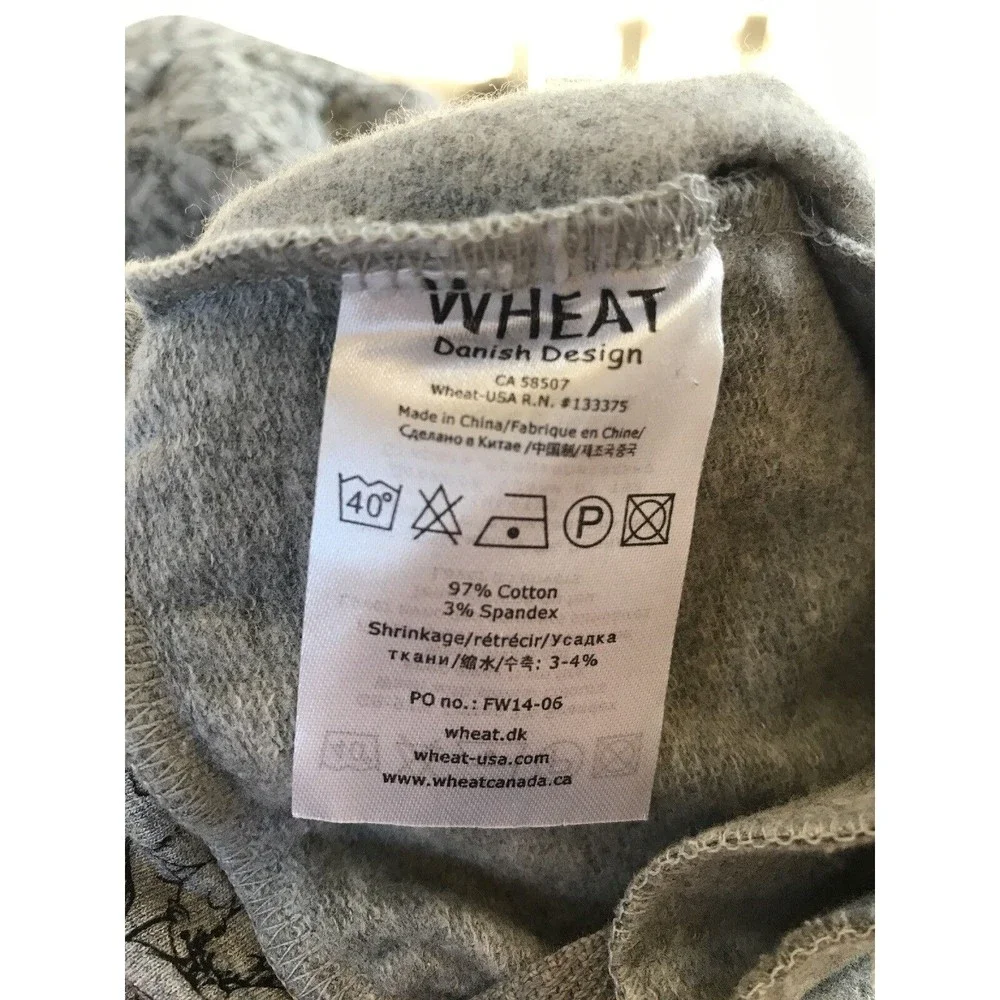 New Wheat Safina tunic Dress Sweater 3y Us 3 Melange Grey cotton blend